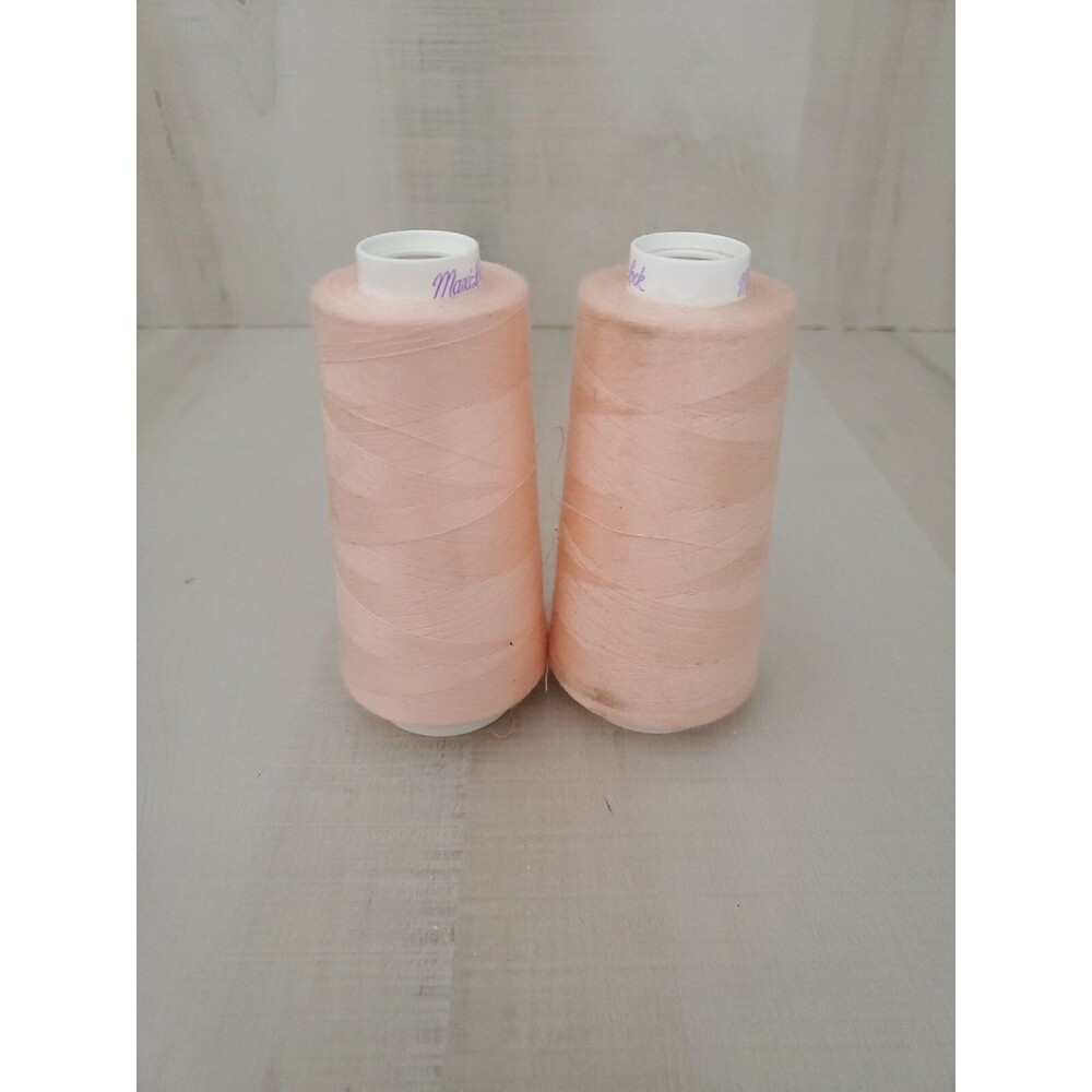 Maxi-Lock ~32980  Serger Thread - Shrimp Pink, 3000 yd used